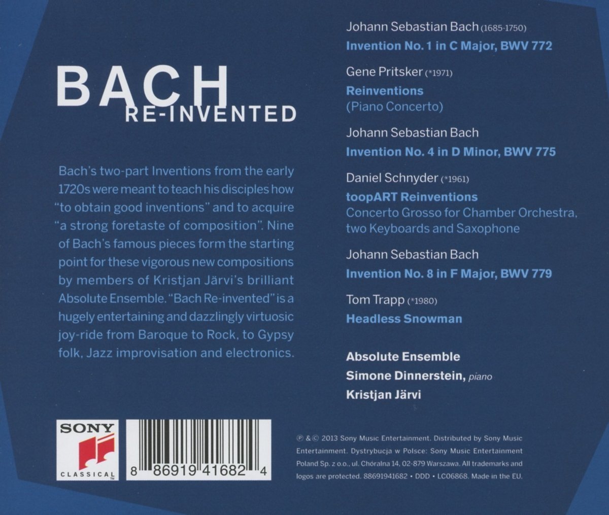 Eskelinen Bach CD NUEVO BACH J.S 